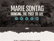 Tablet Screenshot of mariesontag.com